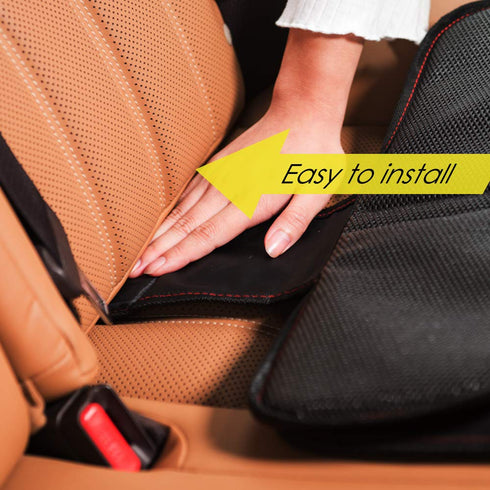 FASITE Car Seat Protector for Baby Child Car Seats - Non-Slip Waterproof Car Seat Cover Pad Protector with Mesh Pockets...