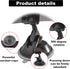 Anti Glare Reduce Blind Spots Convex Wide Angle Hd Auto Inside Rearview Mirror 360 Degrees Adjustable Car Rear View Mirror with Suction Cup Compat...