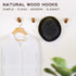 Wooden Wall Hooks, 2 Pack Coat Hooks Wall Mount, Natural Wood Hooks Coat Rack, Heavy Duty Hooks for Hanging Towels Entryway Coats Hat Rack for Wal...
