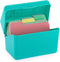 BTSKY 1 Pack 4 x 6 inch Index Card Box - Index Card Holder Notecard Box Recipe Card Box Plastic Storage Organizer for Filling Index Cards, Note Ca...