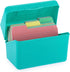 BTSKY 1 Pack 4 x 6 inch Index Card Box - Index Card Holder Notecard Box Recipe Card Box Plastic Storage Organizer for Filling Index Cards, Note Ca...
