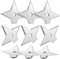 Weewooday 10 Pieces Ninja Magnet Cool Anime Refrigerator Magnets Funny Decorative Throwing Star for Home Office Whiteboard(Silver)...