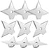 Weewooday 10 Pieces Ninja Magnet Cool Anime Refrigerator Magnets Funny Decorative Throwing Star for Home Office Whiteboard(Silver)...