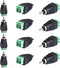 RCA Phono Male Plug to AV Screw Terminal Adapter, Solderless Audio/Video Connector for CCTV, Speaker Wire, and DC Cameras (8 PCS)...