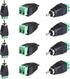 RCA Phono Male Plug to AV Screw Terminal Adapter, Solderless Audio/Video Connector for CCTV, Speaker Wire, and DC Cameras (8 PCS)...