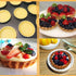 Mini Tart Pans 4 Inch with Removable Bottom, Nonstick Quiche Pan Fluted Edges Thickened Carbon Steel Pie Tart Pans for Baking tartlets, fruit tart...