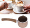 Butter Pot, Saucepans Aluminum Alloy Cooking Pot for Coffee Butter Chocolate Nonstick Milk Pan 8cm Dia Single Handle(brown)...