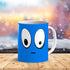 Cortunex Heat Changing Mug - 11 Oz Ceramic Color Changing Coffee Mug with A Funny Blue Sleepy Smiley Face - Cute Heat Sensitive Magic Mug with Fun...