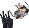2PCS Slim Style 3-Layer Two Finger Sketching Gloves - Suitable for Paper, iPad, and Graphics Drawing Tablets - Left and Right Hand Compatible - (M...