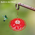 Hummingbird Feeders for Outdoors Hanging - 10 oz, 25 Feeding Ports, Easy to Install, Refill & Clean, Leak-Proof, Plastic Saucer Hummingbird Feeder...