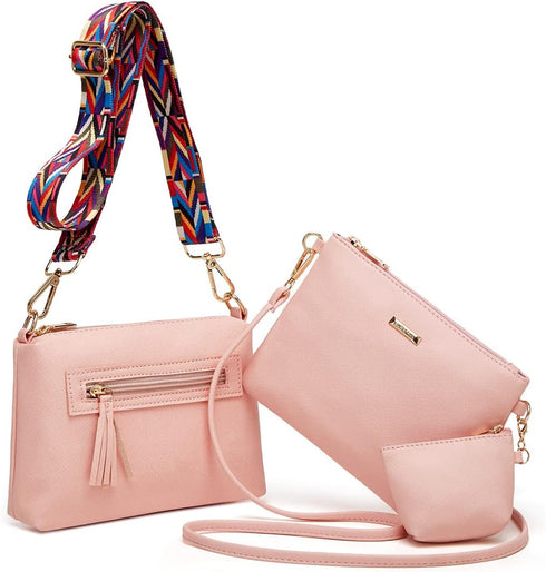 Makes Small Crossbody Bags for Women Gifts Shoulder Purses Vegan Leather Handbags with adjustable 2 Guitar Wide Straps...