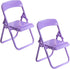 2Pcs Purple Cell Phone Stand, Mini Universal Phone Stand for Desk, Chair Design Phone Holder Stand Compatible with iPhones13 iPhones 13 Pro iPhone...