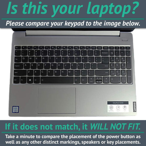 MightySkins Skin for Lenovo Ideapad S340 15" (2019) - Solid Seafoam | Protective, Durable, and Unique Vinyl Decal Wrap Cover | Easy to Apply, Remo...