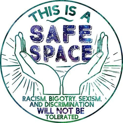 Safe Space Sticker Decal Window Bumper Sticker Vinyl 5"...