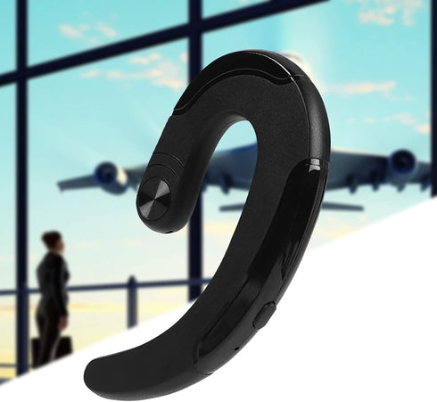 Over The Ear Open Ear Earbuds Q25 Abs Wireless Bluetooth Headset Earphone Stereo Earhook with Micphone (Black) (Black)...