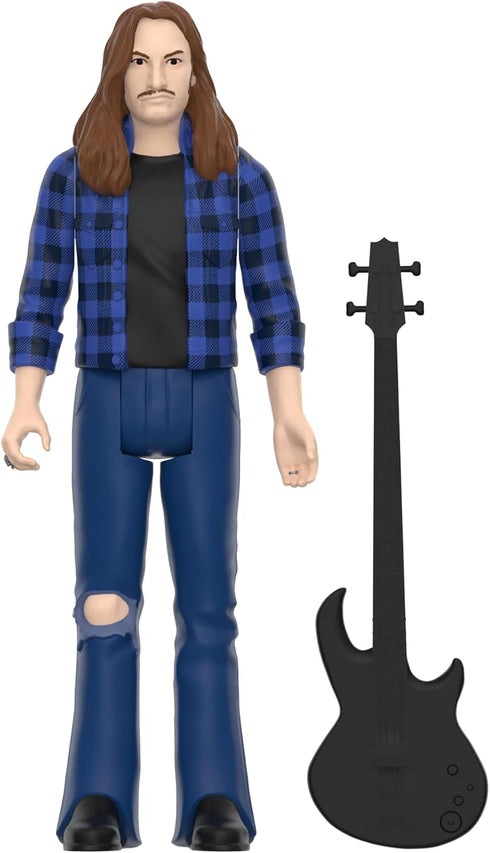 Super7 Cliff Burton (Flannel Shirt) - 3.75" Action Figure with Accessories Heavy Metal Collectibles and Retro Toys...