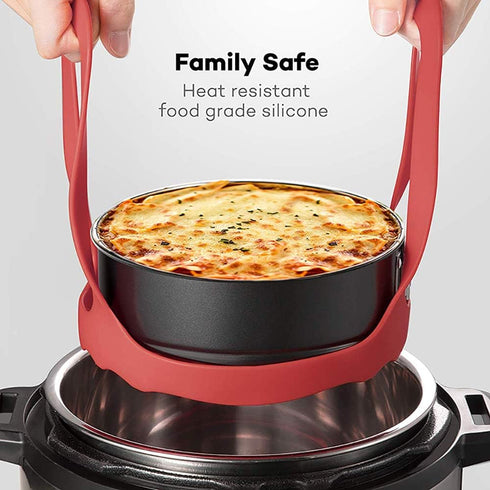 Pressure Cooker Sling, Silicone Bakeware Sling for 6 Qt/8 Qt Instant Pot, Ninja Foodi and Multi-function Cooker Anti-scalding Bakeware Lifter Stea...