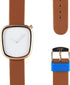 TOMI Fashion Business Mens Quartz Wrist Watches Waterproof Square Stainless Watch Gifts for Him Students Women Husband Boyfriend...