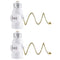 DiCUNO E26 Light Socket to Plug Adapter, 2 Polarized Outlet Bulb Splitter, UL Listed, Gold Pull Chain Switch Control Light Bulb, Standard (Medium)...