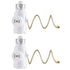 DiCUNO E26 Light Socket to Plug Adapter, 2 Polarized Outlet Bulb Splitter, UL Listed, Gold Pull Chain Switch Control Light Bulb, Standard (Medium)...