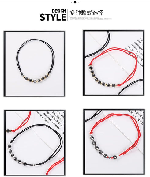 CSIYANJRY99 Anti-Swelling Obsidian Anklet for Women Handmade Braid Rope Waterproof Obsidian Ankle Bracelet Adjustable for Girs Minimalist Jewelry...