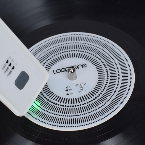 LoopTone LP Vinyl Turntables Tachometer Disc and Strobe Light?Profesional Speed Test Disk for Record Calibration and Rotational Speed Detection me...
