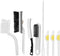 8Pcs Cleaning Brushes, Hard Bristle Crevice Gap Cleaning Brush,Multi-Function Rotating Crevice Cleaning Brush,Smart Toilet Brush, Sink Drain Clean...