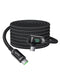 SOOPII 100W Right Angle USB C to USB C Cable,10FT Zinc Alloy Braided Type-C Cable with LED Display for lphone 15, lPad Air/Pro,MacBook Pro,Samsung...