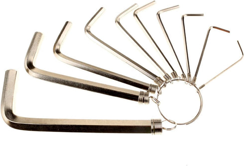 Allen Wrench Hex Key Set -Set Sizes 1.5-6mm - Pure steel (10 WRENCHES - INDUSTRIAL GRADE)...