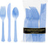 Amscan Pastel Blue Plastic Assorted Cutlery, 24 Ct. | Party Tableware...