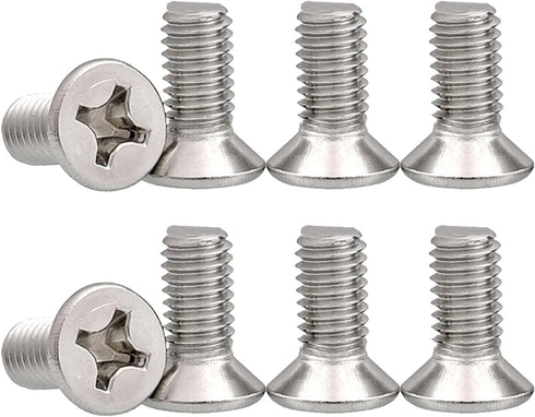 8PCS Stainless Steel Brake Disc Rotor Screws, Retaining Hardware Bolts Screw Kit for Front and Rear, 93600-06014-0H Brake Disc Screws Replace for ...