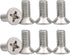 8PCS Stainless Steel Brake Disc Rotor Screws, Retaining Hardware Bolts Screw Kit for Front and Rear, 93600-06014-0H Brake Disc Screws Replace for ...