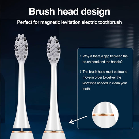 A2 Sonic Electric Toothbrush Replacement Brush Heads, Standard Type, (Shape 4 Pack...