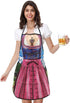 MOMOONNON Dirndl Apron for Women - German Lederhosen Apron for Oktoberfest & Bavarian Kitchen Cooking, Grilling, BBQ & Baking...