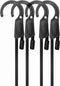 80" Adjustable Bungee Cords with Hooks, Flexibly Adjust from 6.5" to 80", Black Bungee Straps with Superior Elasticity & UV Resistance, Perfect fo...