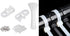 120 Set Cable Zip Tie Mounts Kit Black 6" Zip Ties, Black Cable Tie Base and Tapping Screw - Wire Cable Clips Organizer Holders Clamps...