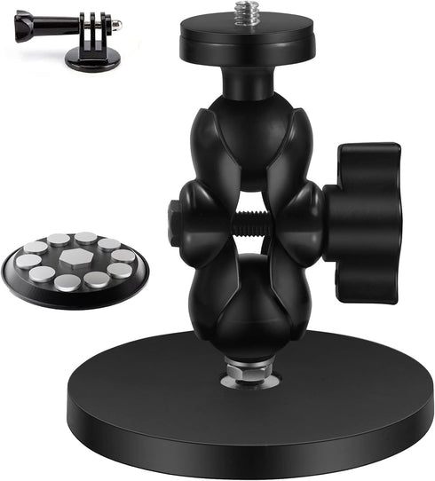Magnetic Mount Base Kit with Magic arm for GoPro, Strong Magnetic Camera Mount with Ballhead Arm Tripod Compatible with GoPro Hero 12/11/10/9/8 25...