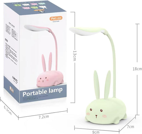 LED Desk Lamp?Mini Cat Night Light, Portable LED Table Light, Cute Foldable USB Rechargeable Reading Light Bedroom Children's Bedside Study (Green...