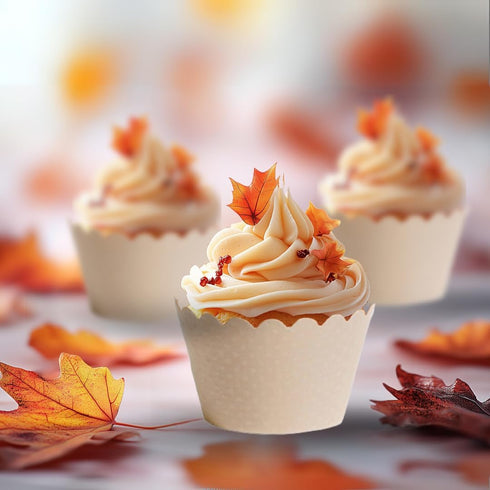 Dress My Cupcake Standard Ivory Beige Cupcake Wrappers, Set of 50...