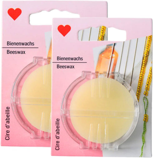 Thread Wax for Sewing, Beeswax Thread Conditioner for Sewing, with Box for Quilting Making Sewing Strengthening Line, Sewing Supplies for Embroide...