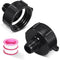 275 330 IBC Tote Adapter, IBC Tote Fitting 2" Coarse Thread X 3/4" BSP/NPT Male, Garden Hose Male G Hose Tote Adapter Drain Plug Connector(2 Pack)...