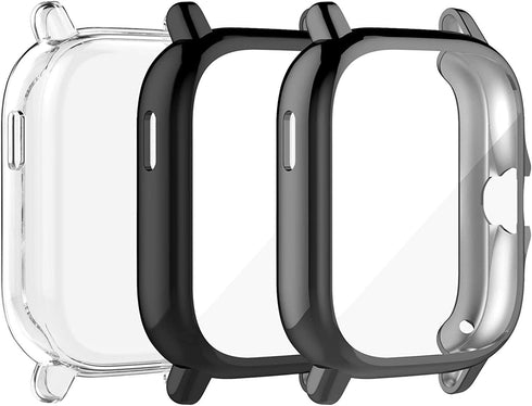 Cases Compatible with Amazfit GTS 2/GTS 2e Smartwatch Men Women Watch Case Soft TPU Shockproof Bumper Cover Screen Protector Case for Amazfit GTS ...