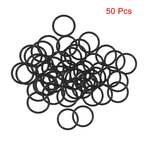 uxcell Nitrile Rubber O-Rings 8mm OD 6mm ID 1mm Width, Metric Sealing Gasket for Automotive Machine Plumbing, Pack of 50...