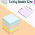 Sticky Notes 3x3 Inches, 8 Pads, 800 Sheets, 8 Color Sticky Note Pads, Premium Sticky Pads, Sticky Notes Bulk, Self-Stick Note Pads, 100 Sheets/pa...