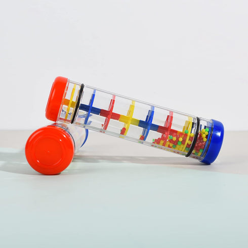 2 Pack Rainmaker Rain Stick Toy, 8 Inch Rainstick Musical Instrument for Babies Toddlers and Kids, Sensory Developmental Shaker...