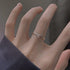 Origami Paper Crane Sterling Silver Rings for Women Adjustable Open Crystal Statement Stacking Promise Ring CZ Lucky Bird Tail Finger Band Engagem...