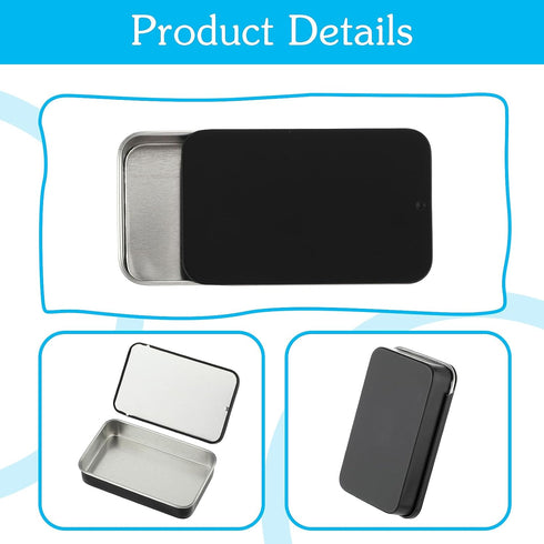 2 Pcs Portable Dental Floss Case Sliding Dental Pick Dispenser Box Metal Compact Glide Flosser Organizer Refillable Floss Holder for Oral Care Tra...
