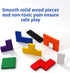 Wooden Blocks Puzzle Brain Teasers Toy?Wooden Puzzle Tangram,Cube 3D Puzzle for Kids?Puzzles for Kids Ages 2-8, Montessori Kids Educational Puzzle...