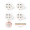 Self Adhesive Wheels 4pcs Mini Swivel Adhesive Caster Wheels Self-Adhesive Caster Sticky 360 Degree Rotary Stainless Steel Casters for Small Appli...