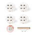 Self Adhesive Wheels 4pcs Mini Swivel Adhesive Caster Wheels Self-Adhesive Caster Sticky 360 Degree Rotary Stainless Steel Casters for Small Appli...